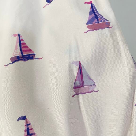 Sweet Honey Ruffle One Piece Swimsuit Sailboats Nautical Ocean Girls 6Y Summer - Picture 3 of 6